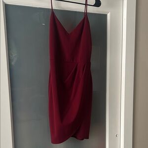 Burgundy Lulu’s dress